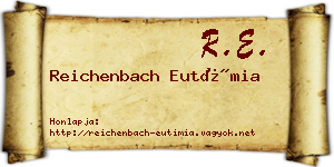 Reichenbach Eutímia névjegykártya